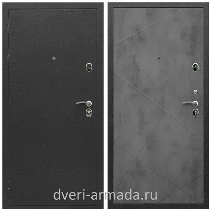 Дверь входная Армада Престиж Черный шелк / МДФ 10 мм ФЛ-291 Бетон темный