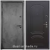 Входные двери Бетон, Дверь входная Армада Лофт  ФЛ-291 Бетон тёмный / ФЛ-140 Венге