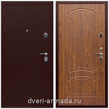 Входные металлические двери в Московской области, Дверь входная утепленная Армада Люкс Антик медь / ФЛ-140 Мореная береза в квартиру с терморазрывом