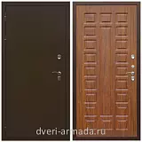 Тамбурные двери, Дверь входная теплая уличная для загородного дома Армада Термо Молоток коричневый/ ФЛ-183 Мореная береза