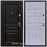 Толстые входные двери, Дверь входная Армада Премиум-Н ФЛ-243 Венге / ФЛ-102 Сандал белый