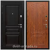 Металлические двери с шумоизоляцией и толстым полотном, Дверь входная Армада Премиум-Н ФЛ-243 Венге / ФЛ-140 Мореная береза