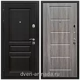 Металлические двери с шумоизоляцией и толстым полотном, Дверь входная Армада Премиум-Н ФЛ-243 Венге / ФЛ-39 Дуб Филадельфия графит