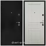 Черные входные двери, Металлическая дверь входная Армада Престиж Черная шагрень / ФЛ-243 Лиственница беж