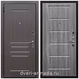 Утепленные металлические двери с отделкой МДФ, Дверь входная Армада Экстра ФЛ-243 Эковенге / ФЛ-39 Дуб Филадельфия графит