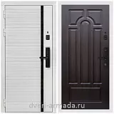 Умная входная смарт-дверь Армада Каскад WHITE Kaadas S500 / МДФ 6 мм ФЛ-58 Венге