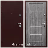 Дверь входная в квартиру Армада Люкс Антик медь / ФЛ-39 Дуб Филадельфия графит эконом с замками для застройщика